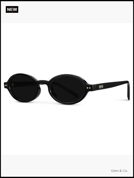 Vintage-Inspired Oval Sunglasses Women Small Fit Anti-Reflective UVA/UVB main image 4